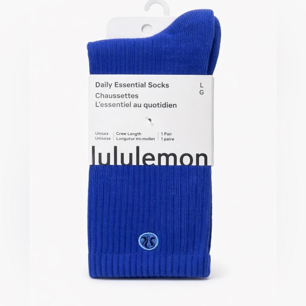 Lululemon unisex blue socks size large